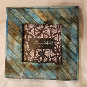 Tahari‎ home 4x4 frame wood turquoise distressed